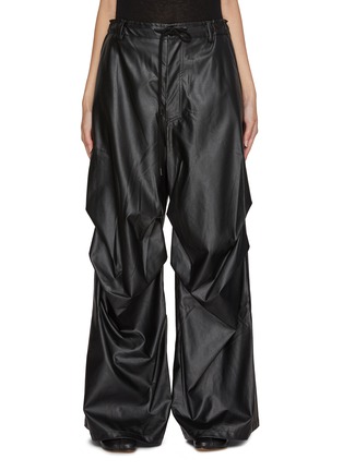 Main View - Click To Enlarge - MM6 MAISON MARGIELA - Faux Leather Baggy Pants