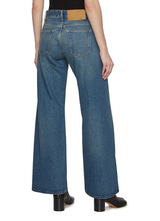 Back View - Click To Enlarge - MM6 MAISON MARGIELA - Twisted Indigo Denim Jeans