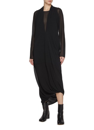 Figure View - Click To Enlarge - MM6 MAISON MARGIELA - Fluid Midi Dress