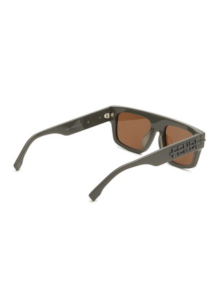 Figure View - Click To Enlarge - FENDI - Fendigraphy Acetate Rectangle Sunglasses