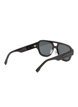 Figure View - Click To Enlarge - FENDI - Fendigraphy Acetate Rectangular Sunglasses