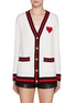 Main View - Click To Enlarge - ALICE & OLIVIA - Heart Bradford Knit Cardigan