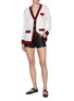 Figure View - Click To Enlarge - ALICE & OLIVIA - Heart Bradford Knit Cardigan