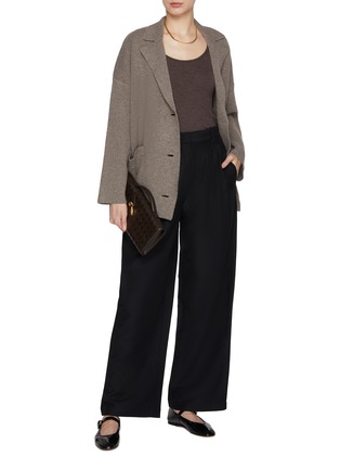 Figure View - Click To Enlarge - CO - Pleated High Rise Pants