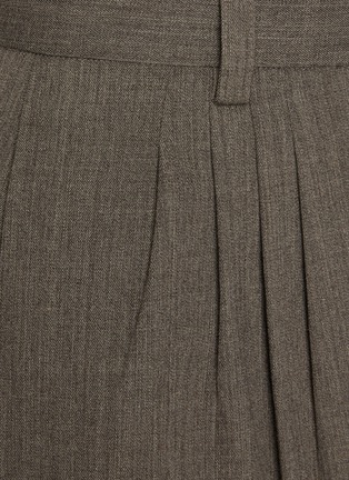  - CO - Pleated Wool Blend Tapered Leg Pants