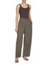 Figure View - Click To Enlarge - CO - Pleated Wool Blend Tapered Leg Pants