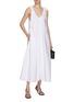 Figure View - Click To Enlarge - CO - Gathered Maxi Cotton Dress