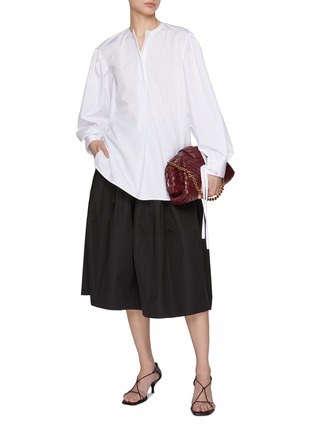 Figure View - Click To Enlarge - CO - Bubble Cotton Midi Skirt