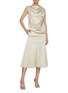 Figure View - Click To Enlarge - CALCATERRA - Silky Satin Midi Skirt