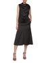 Figure View - Click To Enlarge - CALCATERRA - Sheer Silk Blend Midi Skirt