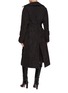 Back View - Click To Enlarge - CALCATERRA - Wrinkled Taffeta Trench Coat