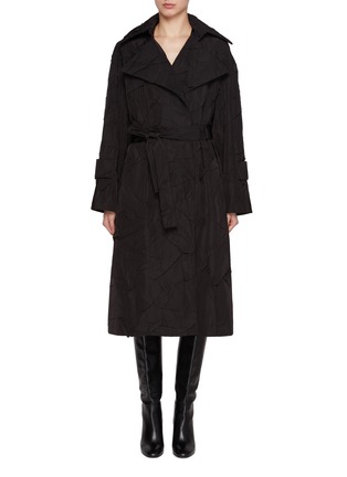 Main View - Click To Enlarge - CALCATERRA - Wrinkled Taffeta Trench Coat