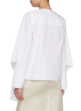 Back View - Click To Enlarge - CALCATERRA - Cape Panels Poplin Shirt