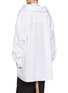 Back View - Click To Enlarge - CALCATERRA - Oversized Double Layer Cotton Poplin Shirt