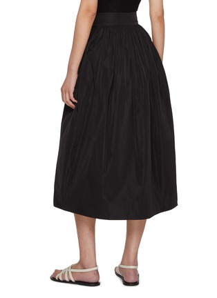 Back View - Click To Enlarge - CALCATERRA - Gathered Taffeta Midi Skirt