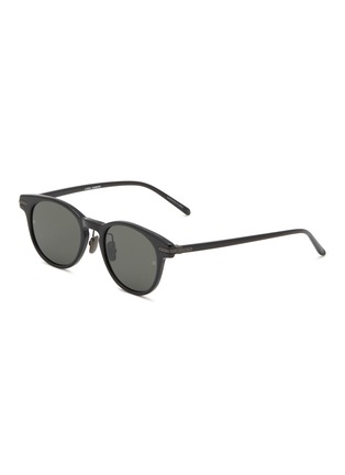 Main View - Click To Enlarge - LINDA FARROW - Bay Acetate Round Sunglasses
