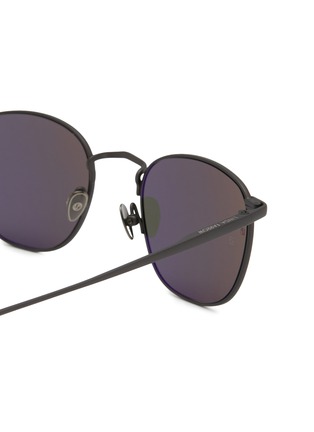 Detail View - Click To Enlarge - LINDA FARROW - Simon Titanium Round Sunglasses