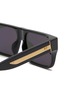Detail View - Click To Enlarge - LINDA FARROW - Brady Acetate Rectangle Sunglasses
