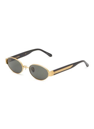 Main View - Click To Enlarge - LINDA FARROW - Sadie Acetate Oval Sunglasses