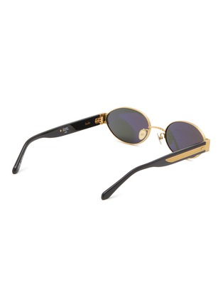 Figure View - Click To Enlarge - LINDA FARROW - Sadie Acetate Oval Sunglasses