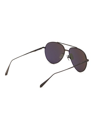 Figure View - Click To Enlarge - LINDA FARROW - Marcelo Titanium Aviator Sunglasses