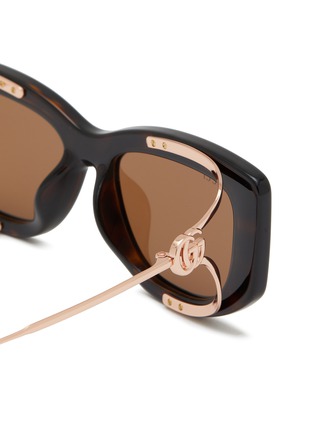 Detail View - Click To Enlarge - GUCCI - Acetate Rectangle Sunglasses