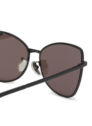 Detail View - Click To Enlarge - BALENCIAGA - Metal Cateye Sunglasses