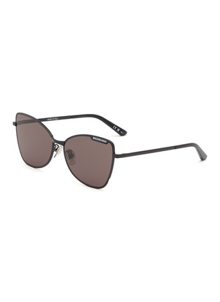 Main View - Click To Enlarge - BALENCIAGA - Metal Cateye Sunglasses