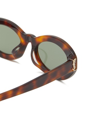 Detail View - Click To Enlarge - SAINT LAURENT - Acetate Oval Sunglasses