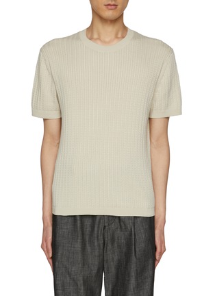 Main View - Click To Enlarge - THEORY - Cable Knit T-shirt