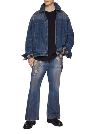 Figure View - Click To Enlarge - JUUN.J - Zip up Denim Jacket