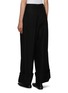 Back View - Click To Enlarge - YOHJI YAMAMOTO - R-2 Tucked Baggy Wool Blend Trousers