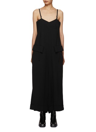 Main View - Click To Enlarge - YOHJI YAMAMOTO - R-Camisole Wool Overall Dress