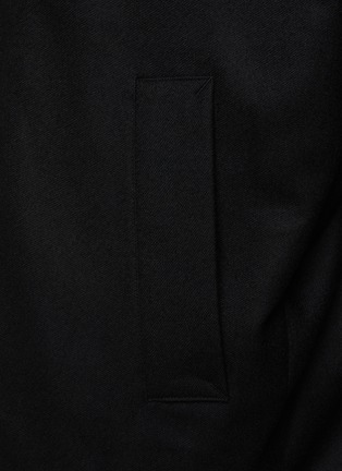  - YOHJI YAMAMOTO - R-Hooded Wool Cape Coat