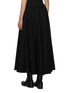 Back View - Click To Enlarge - YOHJI YAMAMOTO - R-Paneled Flare Wool Skirt