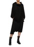 Figure View - Click To Enlarge - YOHJI YAMAMOTO - R-Double Zip Wool Blend Hoodie