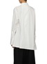 Back View - Click To Enlarge - YOHJI YAMAMOTO - R-Asymmetric Flare Cotton Blouse