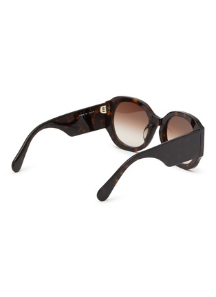 Figure View - Click To Enlarge - CHLOÉ - Havana Shiny Brown Round Frame Sunglasses