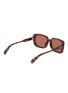 Figure View - Click To Enlarge - CHLOÉ - Havana Shiny Brown Rectangle Frame Sunglasses