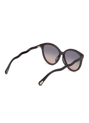 Figure View - Click To Enlarge - CHLOÉ - Woman Asian Fit Round Frame Sunglasses