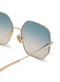 Detail View - Click To Enlarge - CHLOÉ - Woman Smart Fit Metal Square Frame Sunglasses