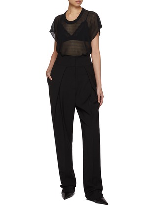 Figure View - Click To Enlarge - TOVE - High Waist Pleated Pants