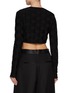 Back View - Click To Enlarge - TOVE - Tijen Cropped Chequered Cardigan