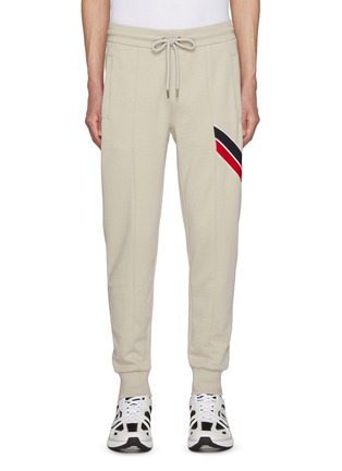 Main View - Click To Enlarge - MONCLER - Tricolour Band Fleece Sweatpants