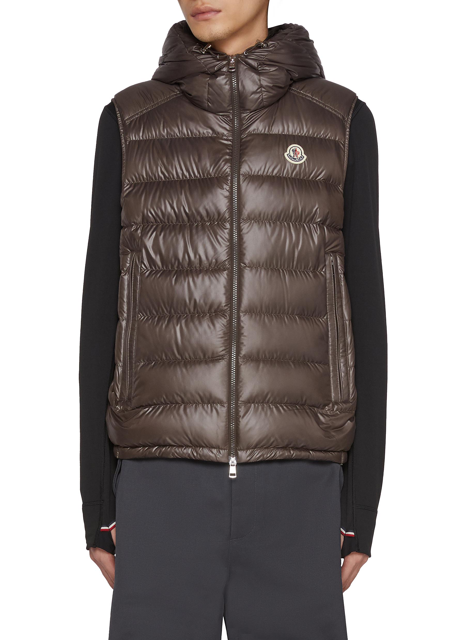 Moncler hooded vest on sale