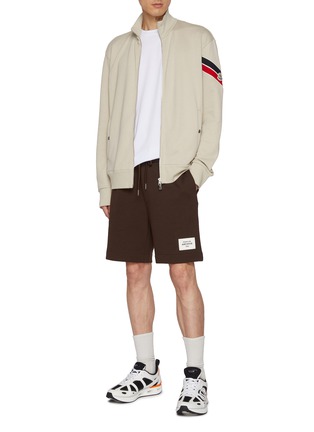 Figure View - Click To Enlarge - MONCLER - Drawstring Fleece Shorts