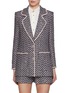 Main View - Click To Enlarge - SOONIL - Embellished Trim Tweed Blazer