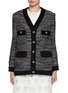 Main View - Click To Enlarge - SOONIL - V-neck Boxy Tweed Jacket