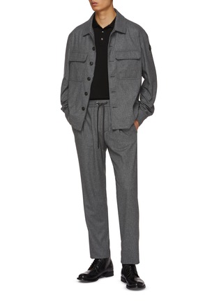 Figure View - Click To Enlarge - MONCLER - Straight Leg Drawstring Pants