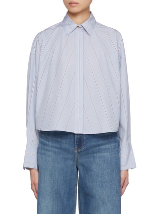 Main View - Click To Enlarge - RAG & BONE - Martha Cotton Poplin Shirt